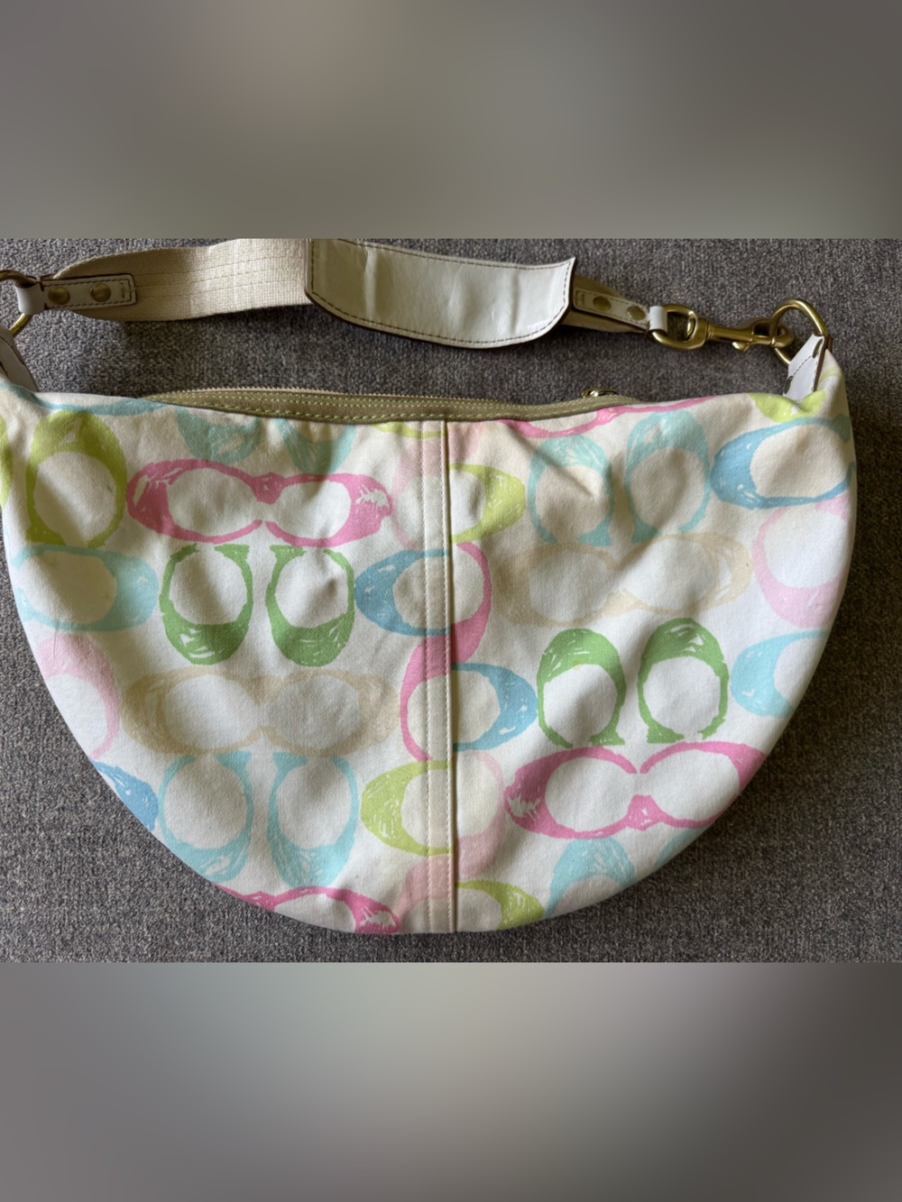 Vintage Coach Hamptons Hobo Pastel Shoulder Bag (read description!) - Picture 4 of 7